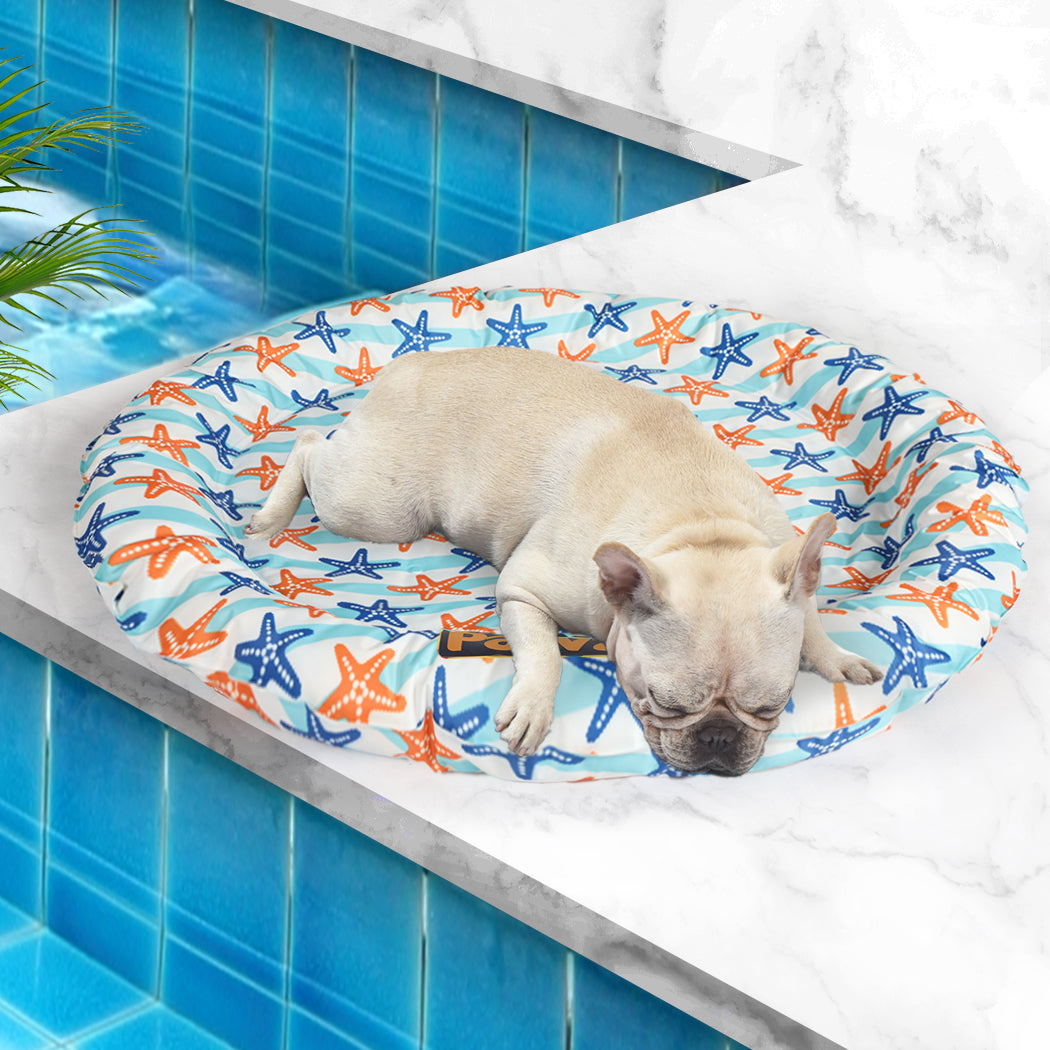 PaWz Pet Cool Gel Mat Cat Bed Dog Bolster L Large-1910112974517964807