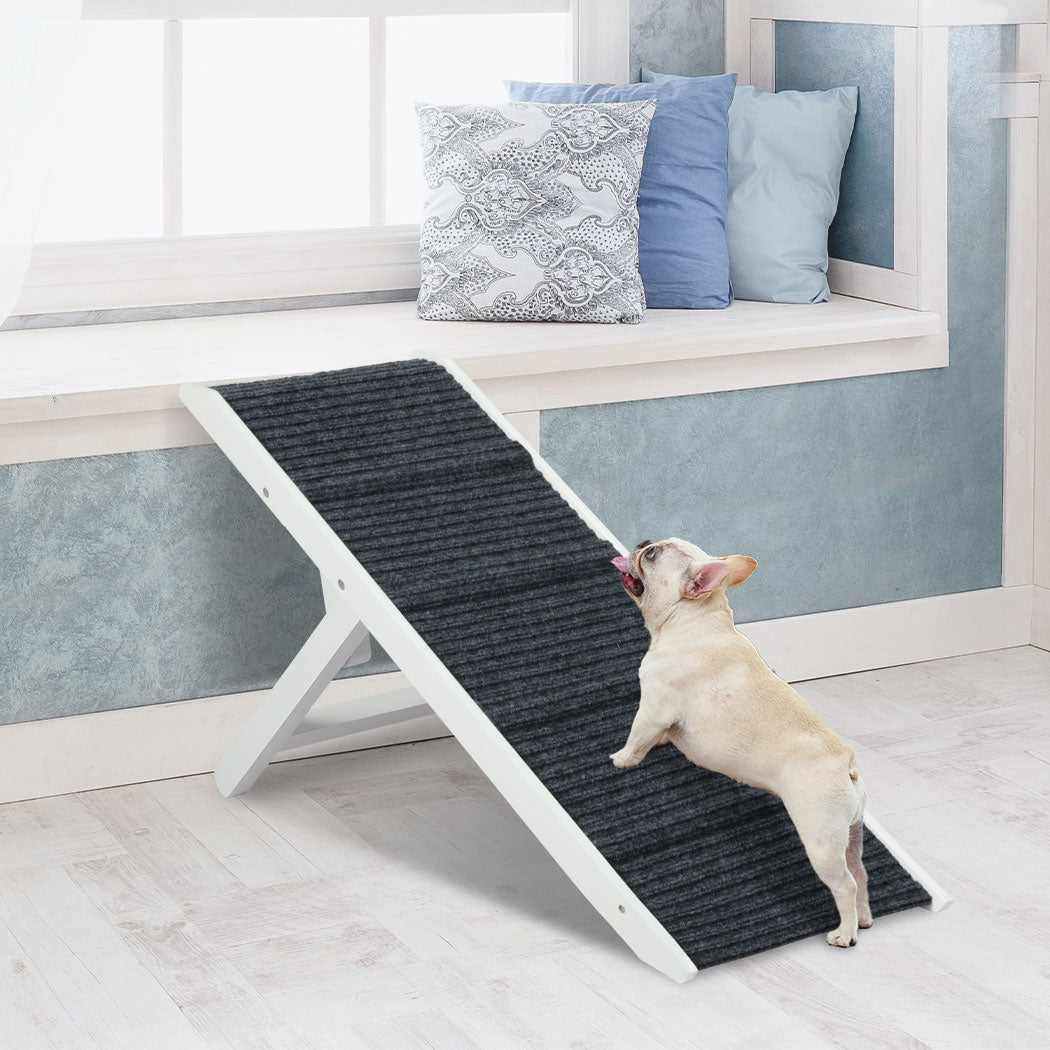 PaWz Adjustable Dog Ramp Height Stair White-1910112466059268103