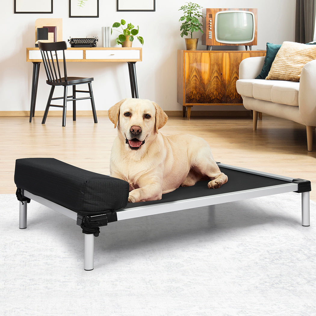 PaWz Pet Trampoline Aluminium Frame L Black Large-1910112488867893255