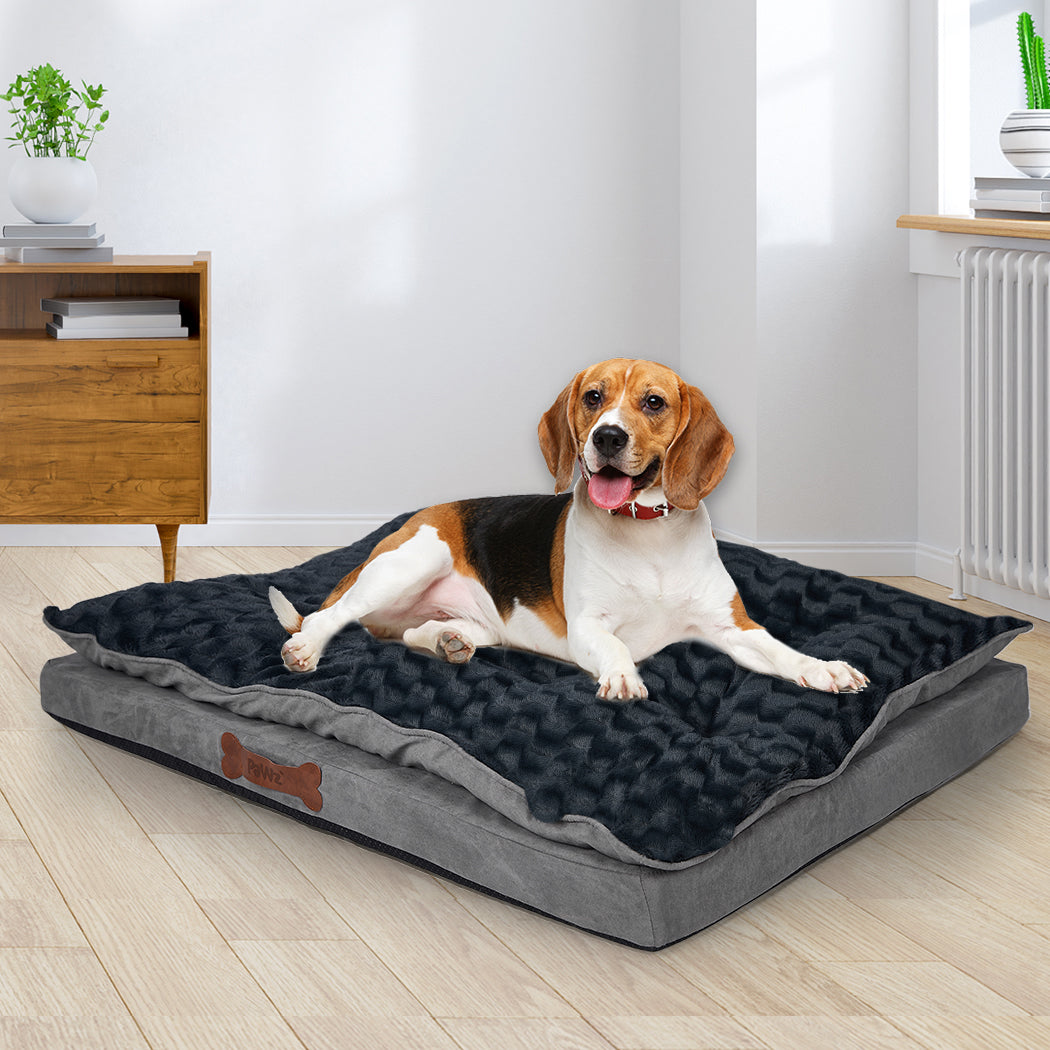 Dog Calming Bed Warm Soft Plush Comfy S Grey Small-1910112966888525831