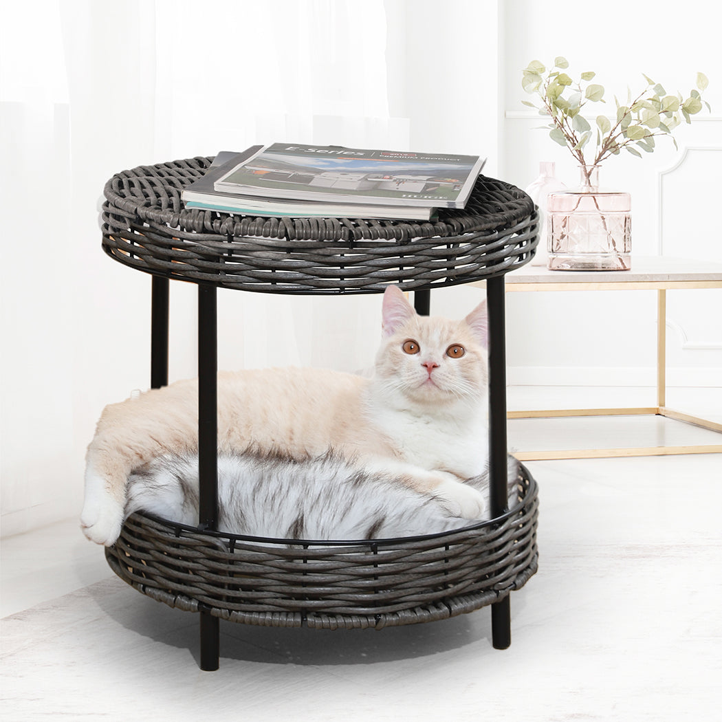 PaWz Rattan Pet Bed Elevated Raised-1910112971720364039
