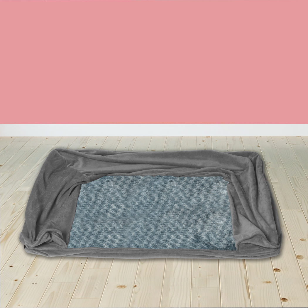 PaWz Pet Bed Sofa Dog Beds Bedding Soft M Cover Grey Cover Medium-1910112954909593607