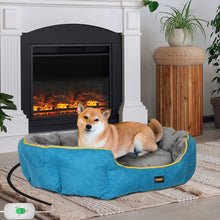 PaWz Electric Pet Heater Bed Heated M Blue Medium-1910112462838042631