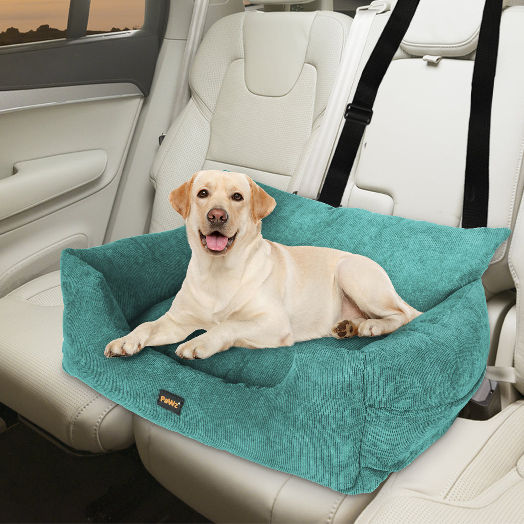 PaWz Pet Car Booster Seat Dog Protector L Green Large-1910112476075266054