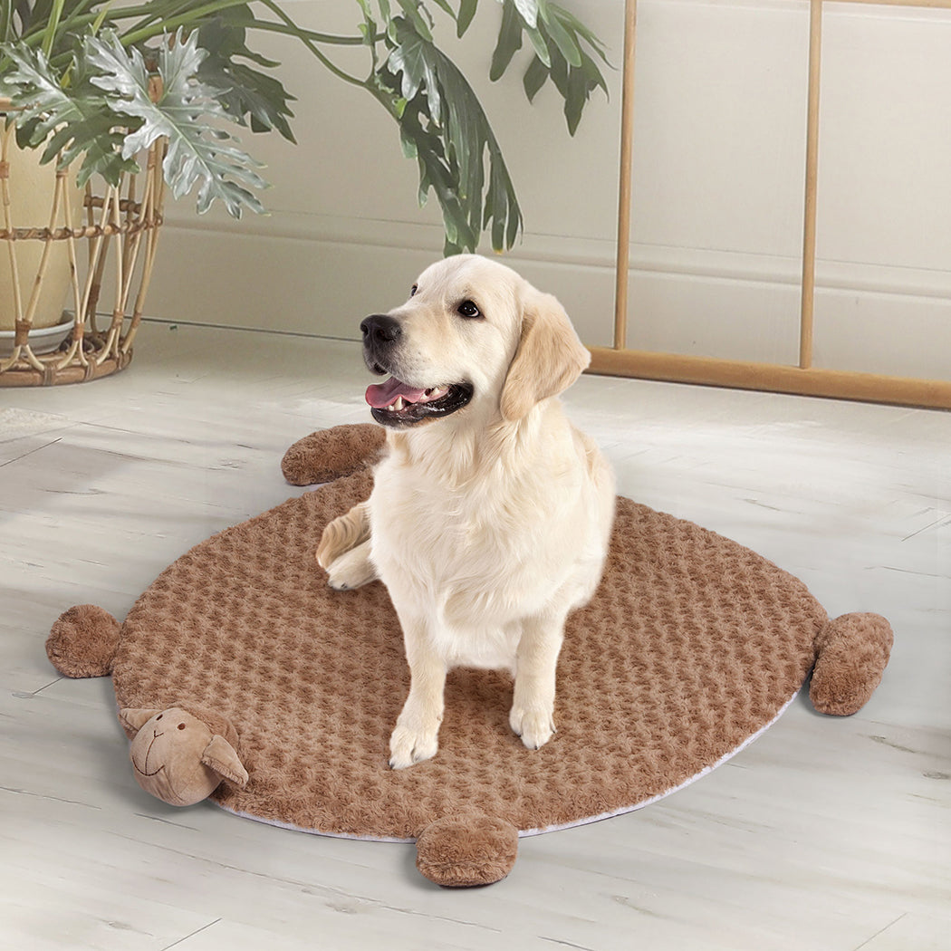 PaWz Pet Bed Cat Calming Bed Dog Squeaky M Tan Medium-1910112965097558023
