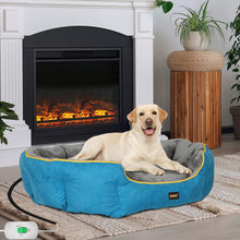 PaWz Electric Pet Heater Bed Heated L Blue Large-1910112462473138183