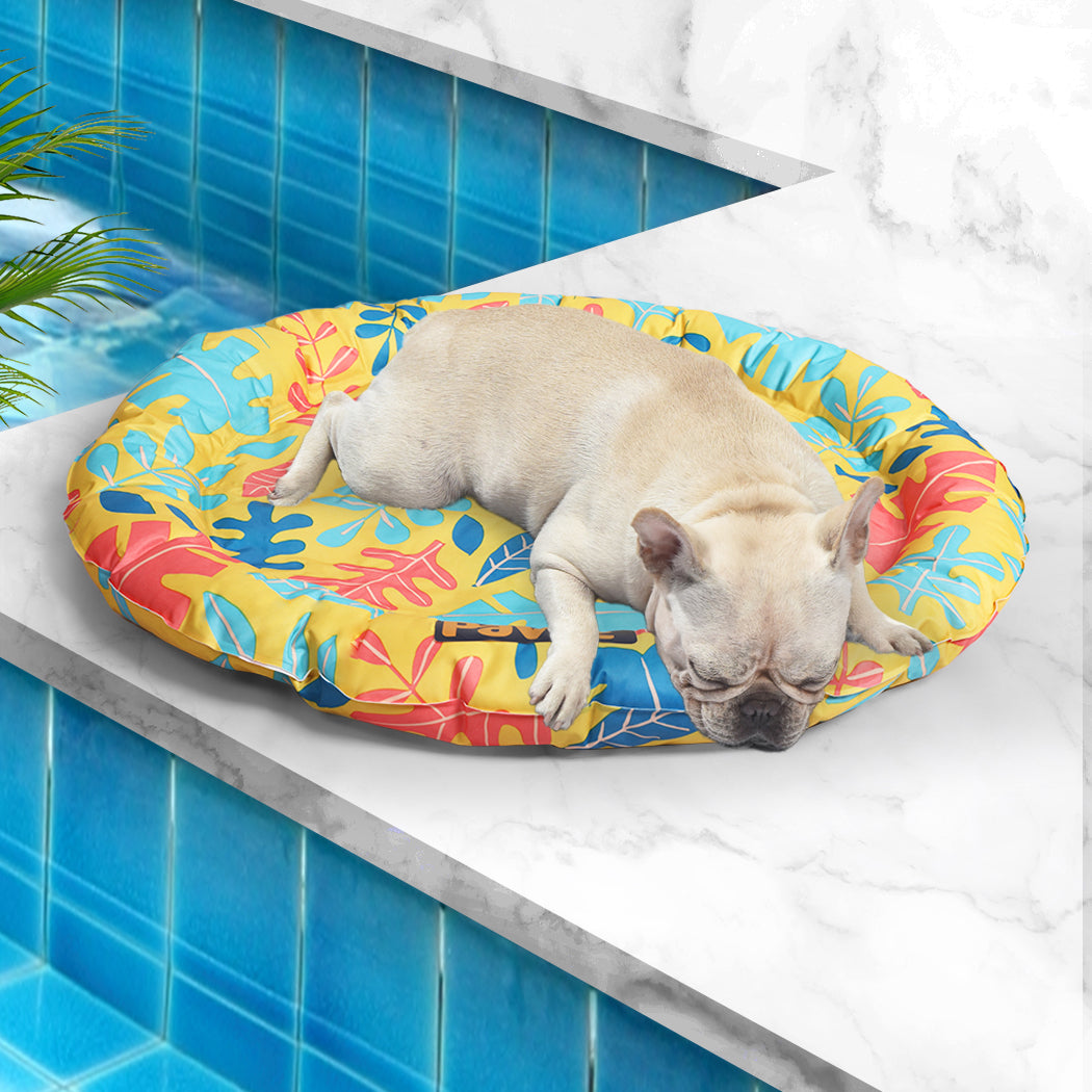 PaWz Pet Cool Gel Mat Cat Bed Dog Bolster L Large-1910112974350192647