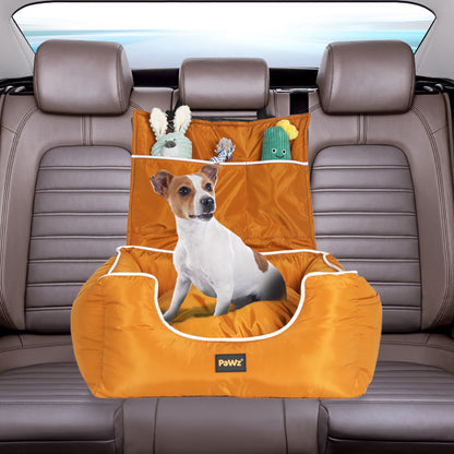 PaWz Pet Car Seat Travel Safety Carrier Orange-1910112480844189702