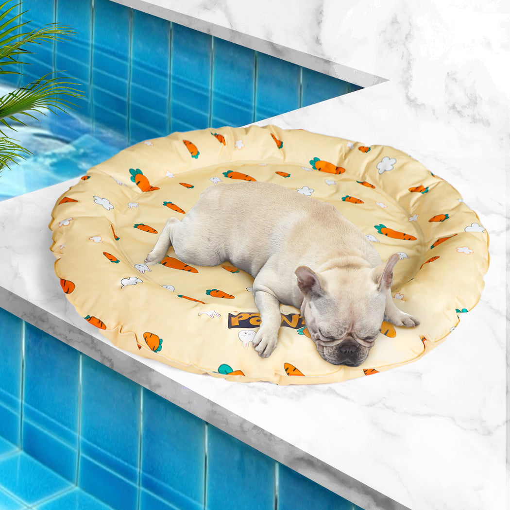 PaWz Pet Cool Gel Mat Cat Bed Dog Bolster L Large-1910112974178226183
