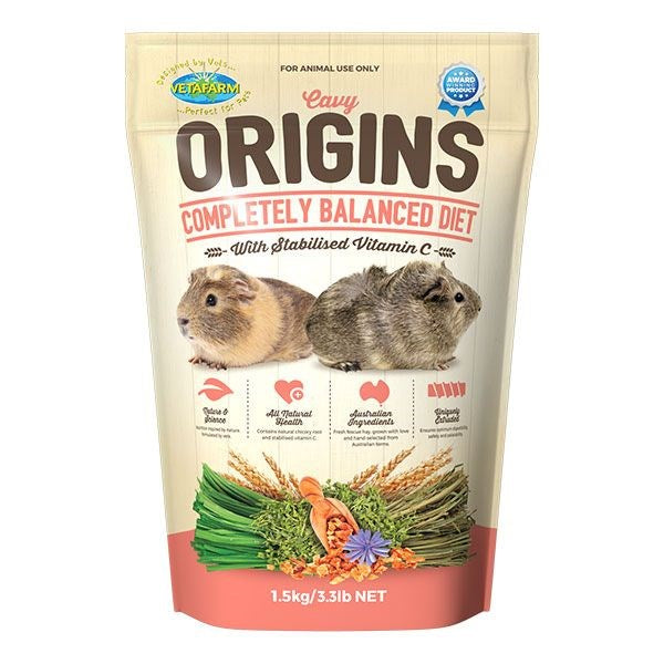 Vetafarm Origins Cavy Diet Guinea Pig 1.5kg