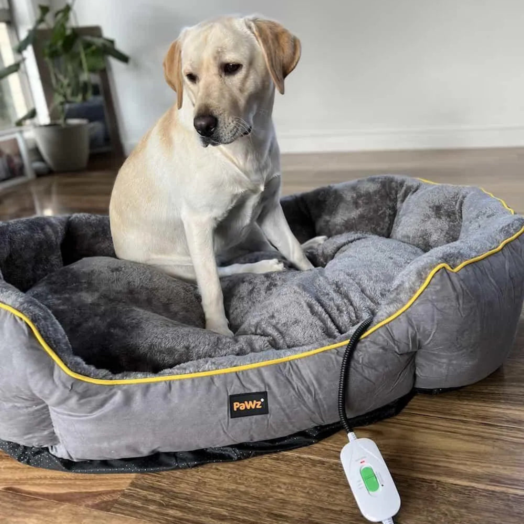 Electric Pet Heater Bed Grey - Medium