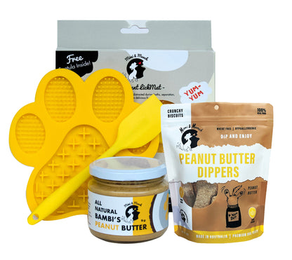 Peanut Butter Dippers Dog Treat Bundle - Mimi & Munch AU - Gift Box