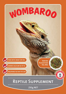 Passwell Wombaroo Reptile Supplement 250gm