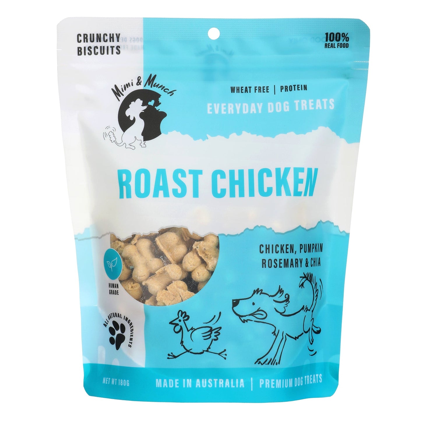 Roast Chicken Biscuits Natural Dog Treats 180g - Mimi & Munch AU - Baked Treats