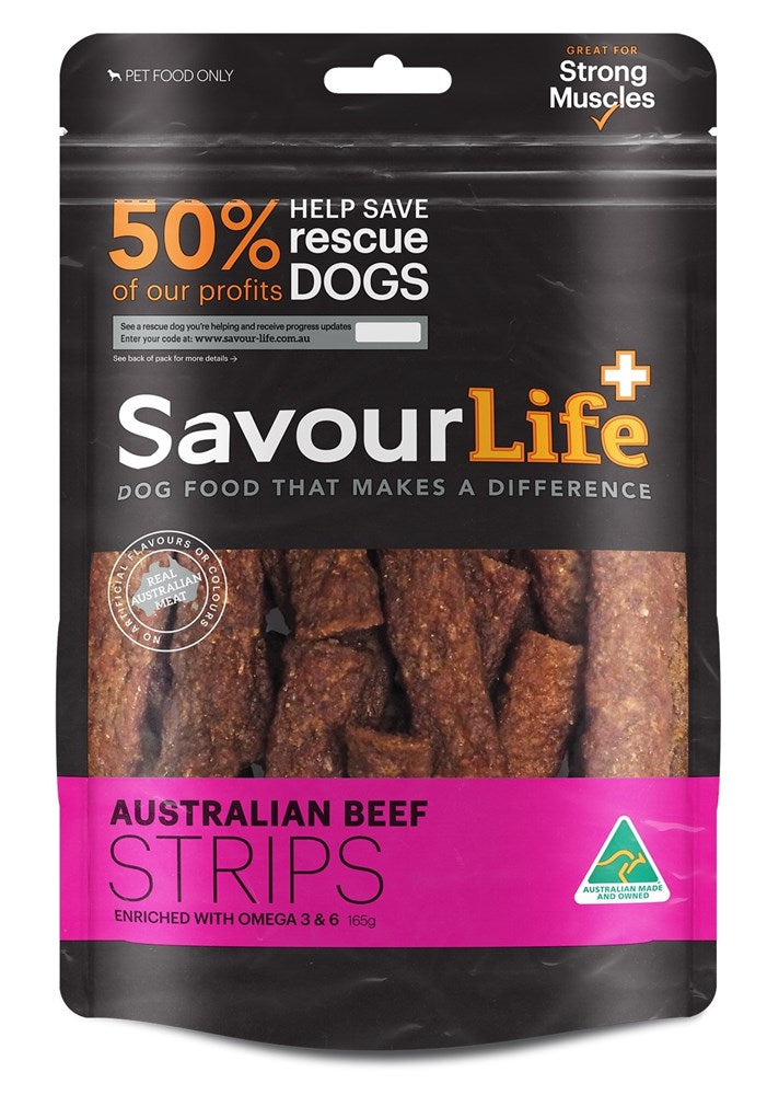 Savour Life Beef Strips 165g each | Bundle Deal 3 Packs