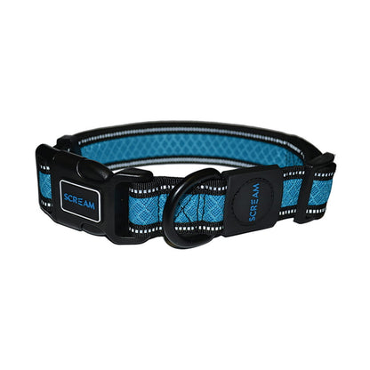 Scream Reflective Adjustable Collar - Loud Blue 2.5x35-51cm (M)