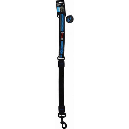 Scream Reflective Bungee Leash with Padded Handle - Loud Blue 2.5x55cm