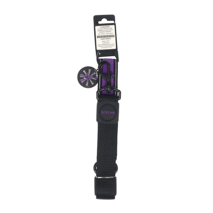 Scream Reflective Bungee Leash with Padded Handle - Loud Purple 2.5x55cm