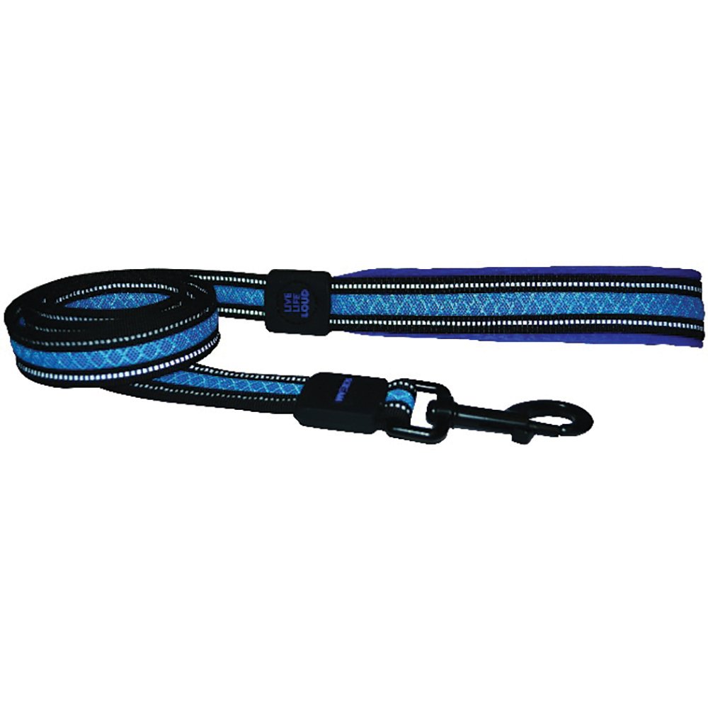 Scream Reflective Padded Leash - Loud Blue (2.5 x 120 cm)