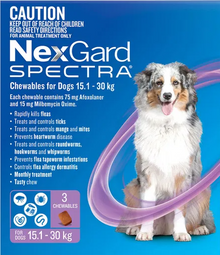 NexGard SPECTRA 15.1-30kg 3pk Purple