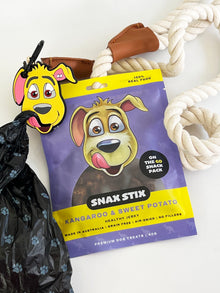 Grab-and-Go Walking Bundle - Snax Stix & Poop Pal (Poop carrier) | Natural Dog Treats