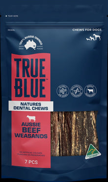 True Blue DOG Aussie Beef Weasands 7pk