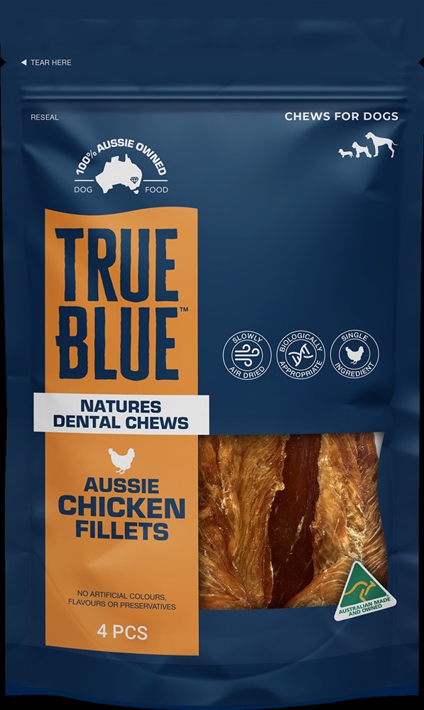 True Blue DOG Aussie Chicken Fillets 4pk