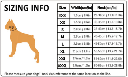 Heavy Duty Reflective Dog Collar - Black
