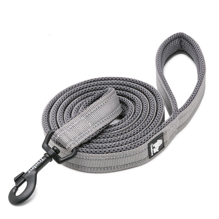 Reflective Dog Leash - 2m Grey - XS