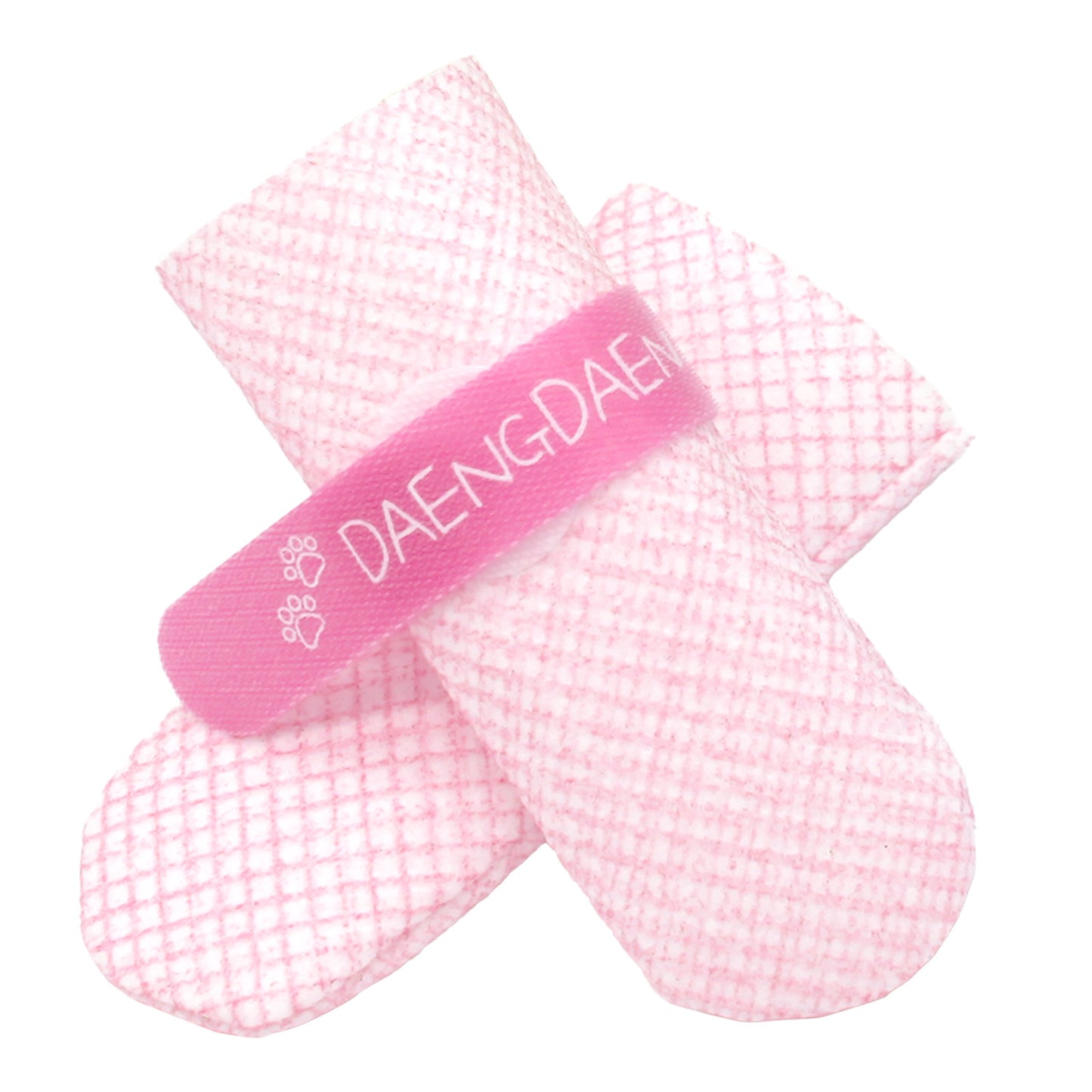28pc Disposable Pink Dog Shoes - Waterproof Anti-Slip Boots