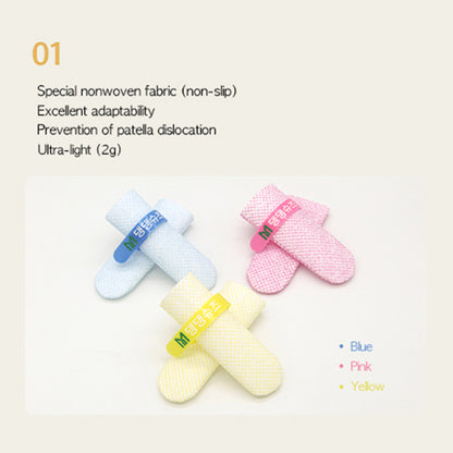 28pc Disposable Waterproof Dog Shoes - Anti-Slip Pet Socks - Yellow
