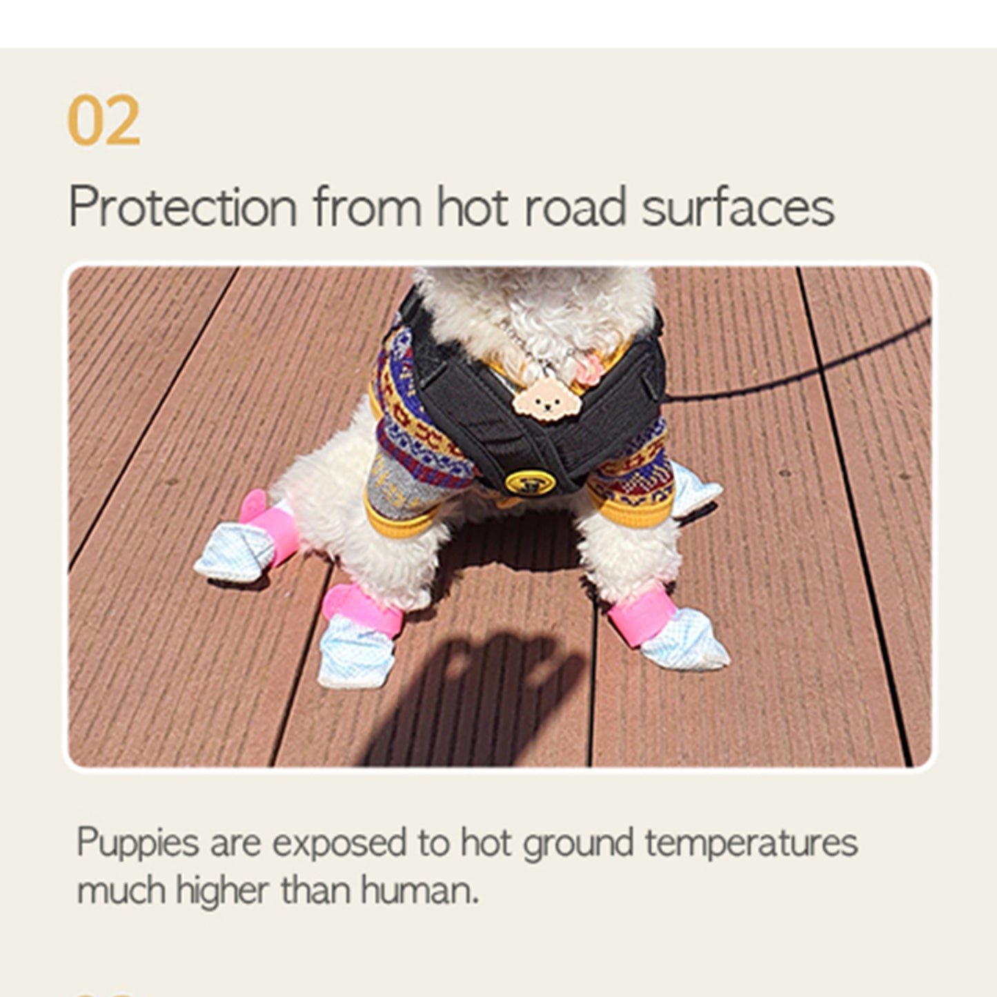 28pc Waterproof Disposable Dog Shoes - Violet