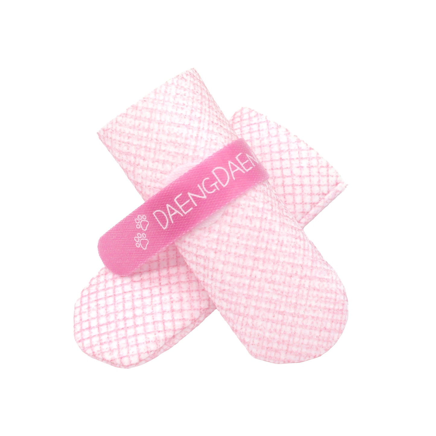 28pc Disposable Waterproof Dog Shoes - Pink XS
