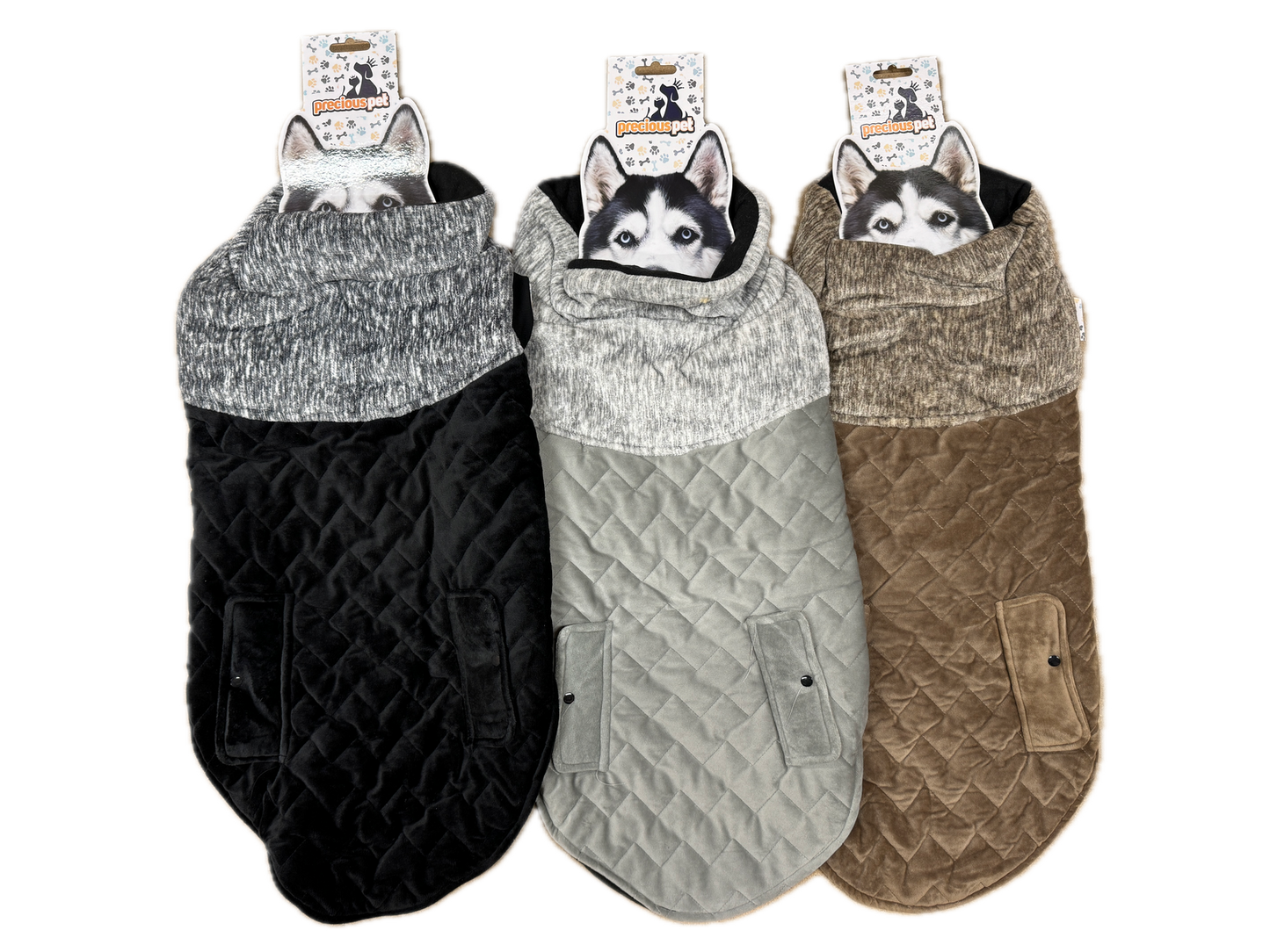 70cm Quilted Winter Dog Jacket - Warm & Stylish
