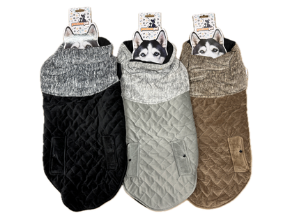 70cm Quilted Winter Dog Jacket - Warm & Stylish