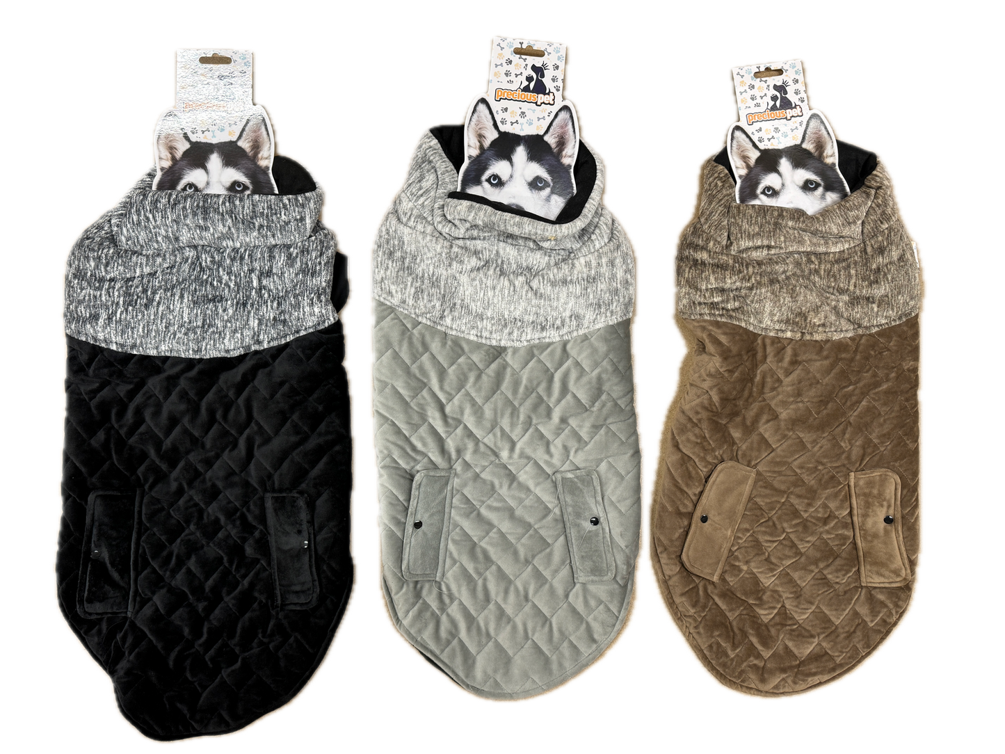 70cm Quilted Winter Dog Jacket - Warm & Stylish