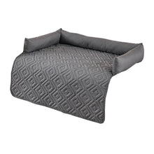 75*75CM Brown Waterproof & Scratch-Resistant Pet Sofa Protector Mat with Pillow | Cat & Dog Bed, Washable, All-Season