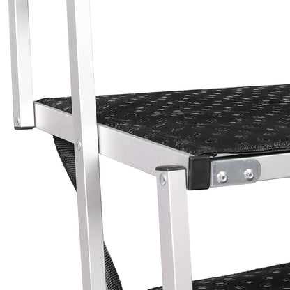PaWz 5 Steps Dog Ramp Adjustable Height Black-1910112466579361797