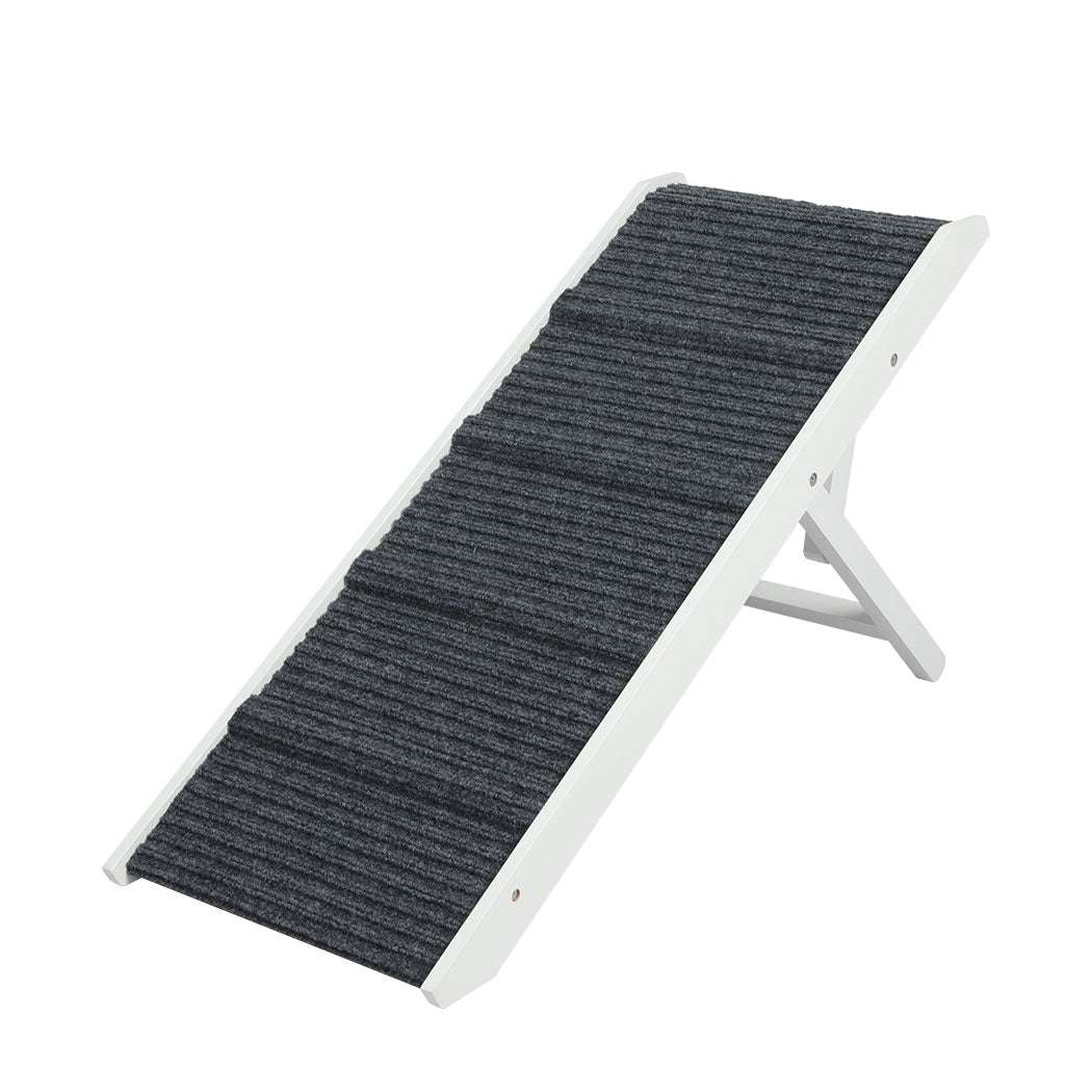 PaWz Adjustable Dog Ramp Height Stair White-1910112466059268096