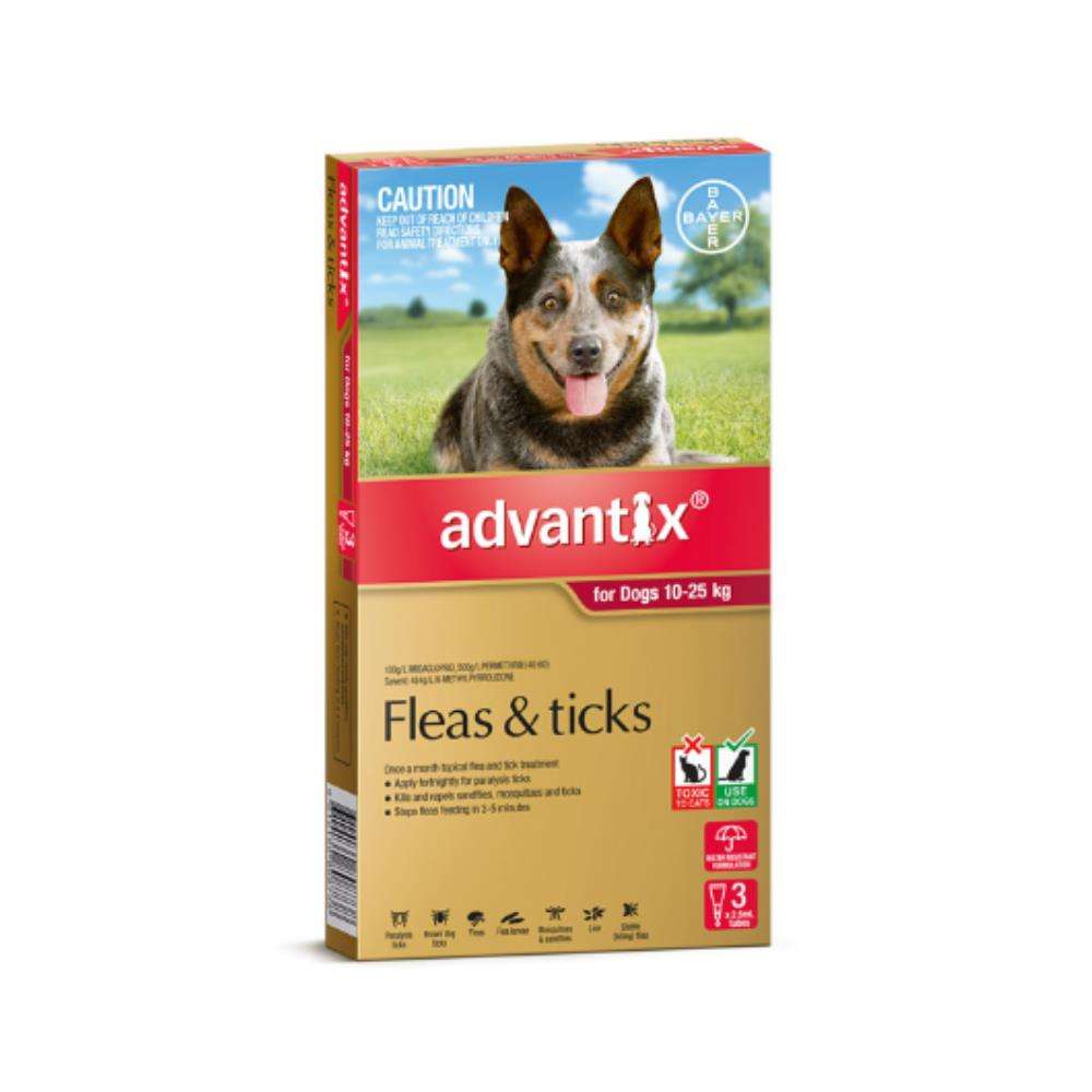 Advantix Dogs 3pk 10-25kg Large Pet Savers