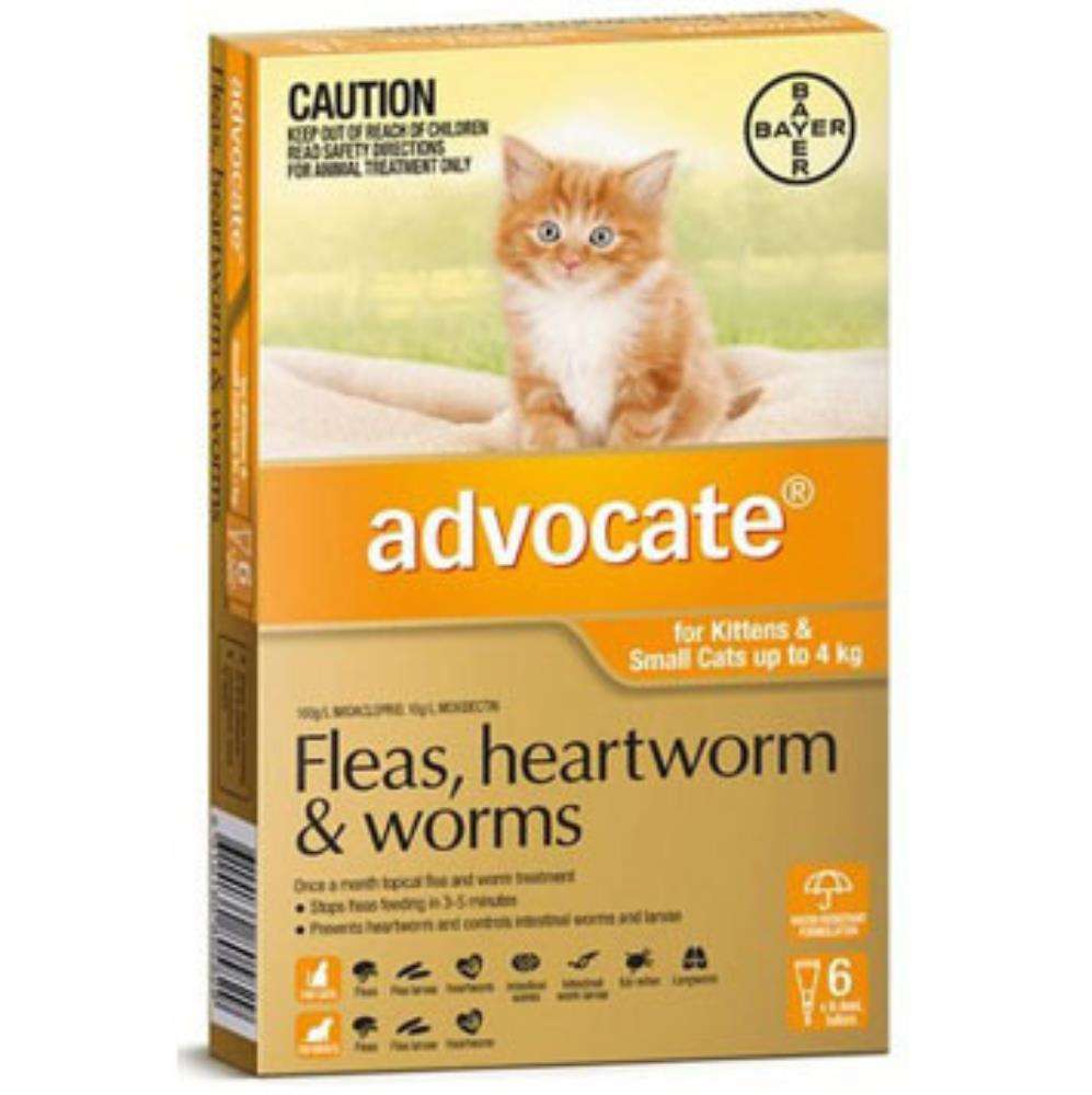 Advocate Cat under 4kg 6pk Pet Savers