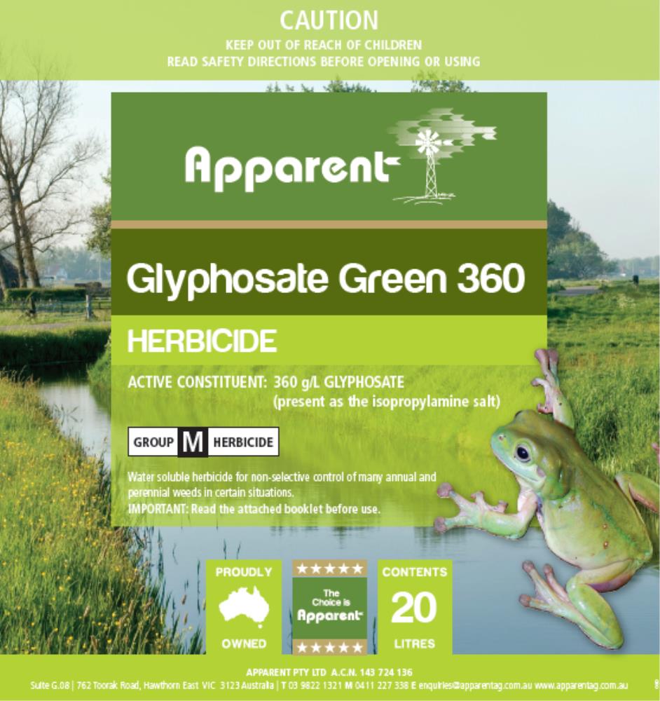 Apparent Glyphosate Gree 360 20L