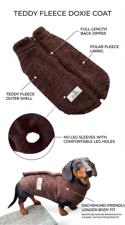 Teddy Fleece Doxie Coat