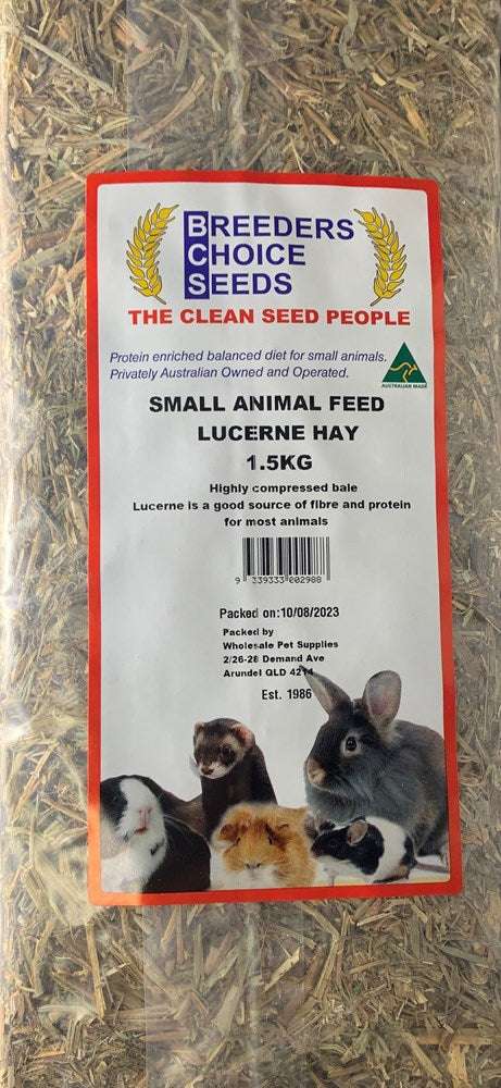 BCS Small Animal Bedding/Feed Oaten Hay Briefcase 2.5kg Pet Savers
