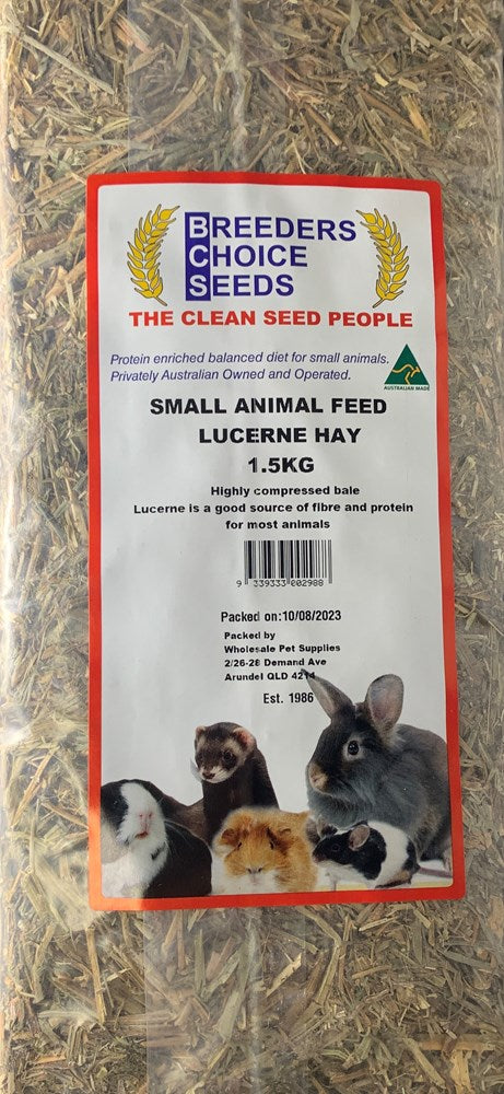 BCS Small Animal Bedding/Feed Oaten Hay Briefcase 2.5kg