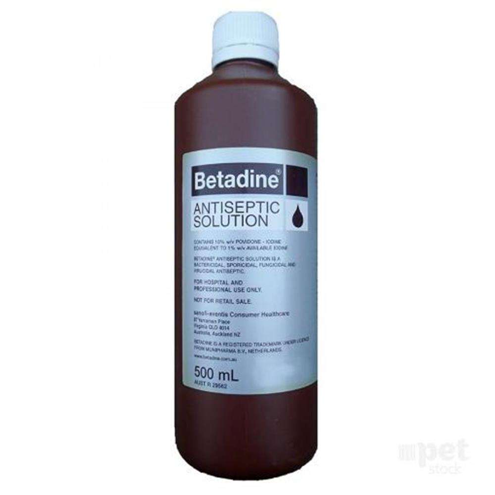 Betadine Iodine Solution 500ml Pet Savers