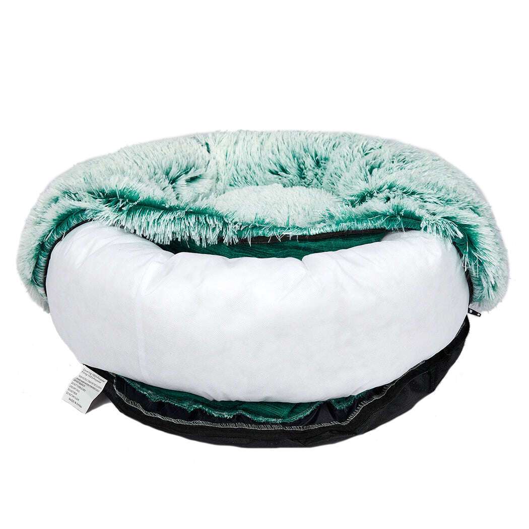 PaWz Pet Bed Cat Dog Donut Nest Calming L Teal Large-1910112957493284868