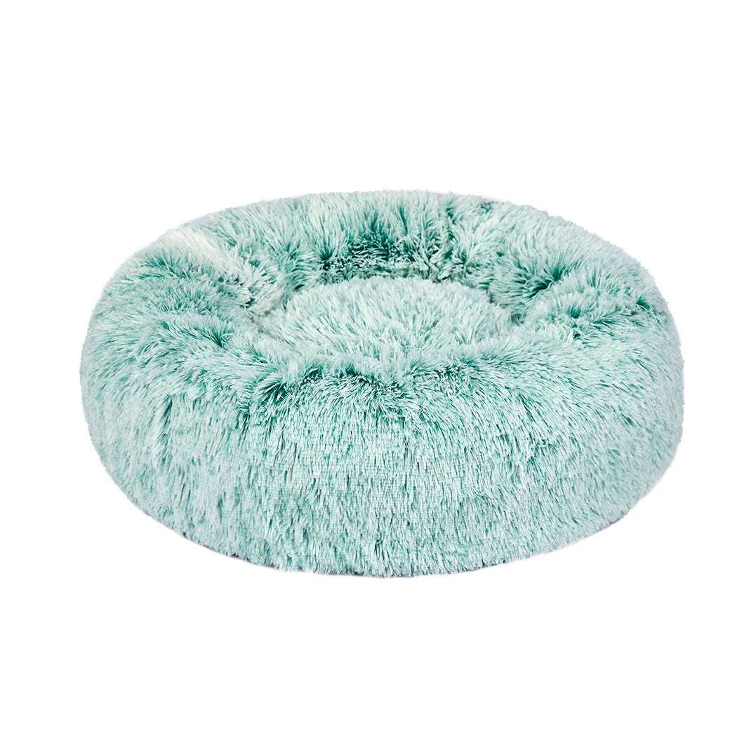 PaWz Pet Bed Cat Dog Donut Nest Calming L Teal Large-1910112957493284864