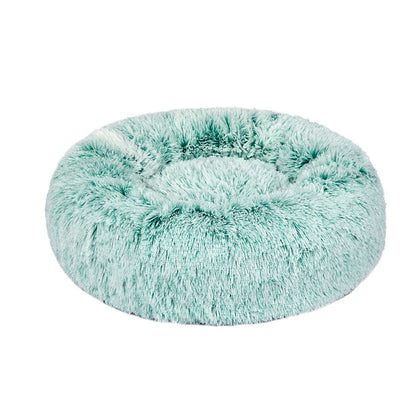 PaWz Pet Bed Cat Dog Donut Nest Calming L Teal Large-1910112957493284864