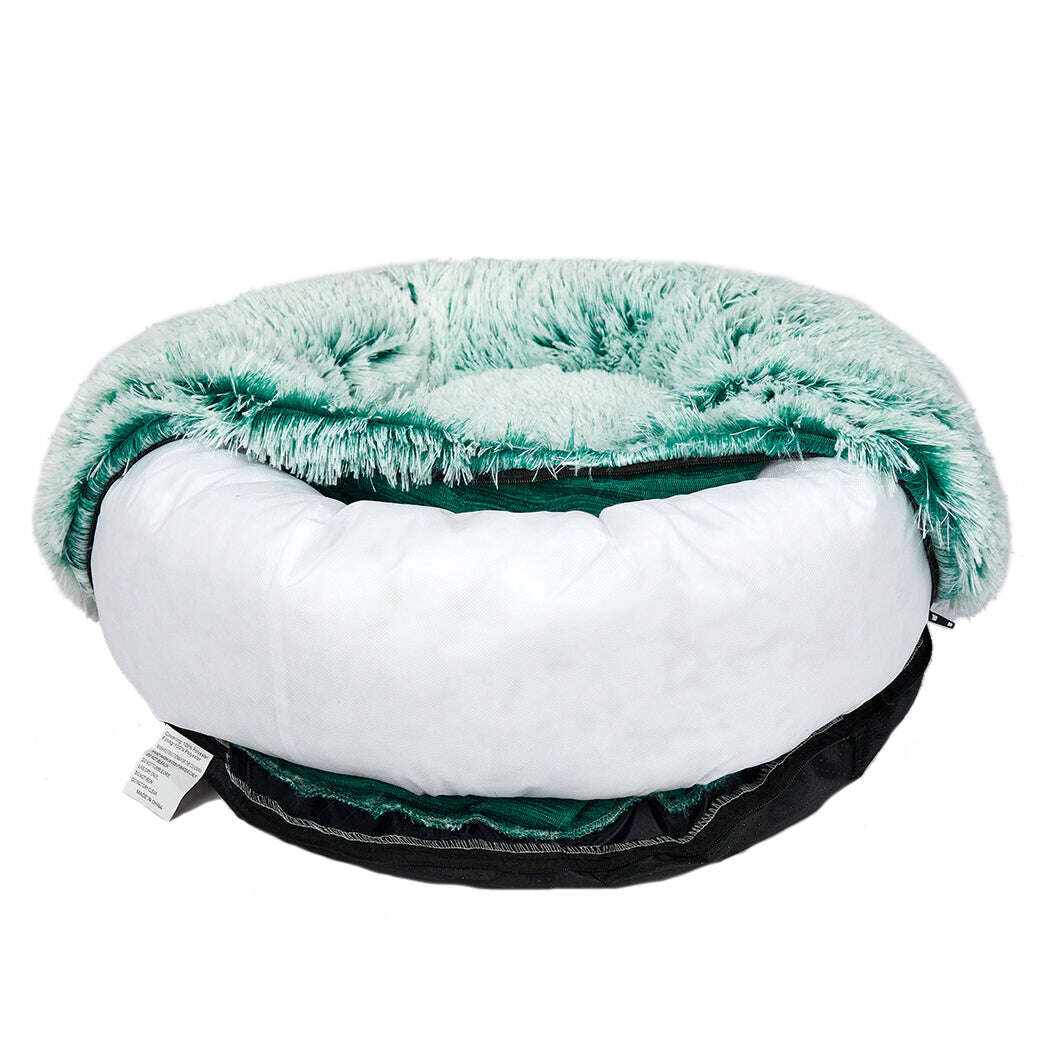 PaWz Pet Bed Cat Dog Donut Nest Calming L Teal Large-1910112957493284868